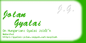 jolan gyalai business card